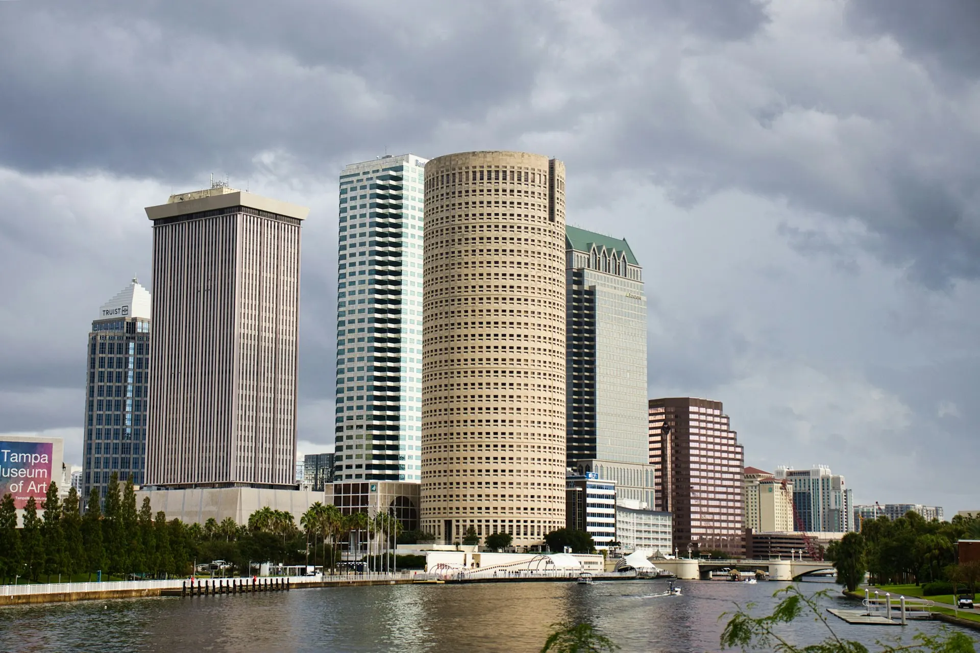 Downtown Tampa towers along the river (representative image)